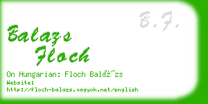 balazs floch business card